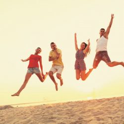 vacances adolescents à la mer